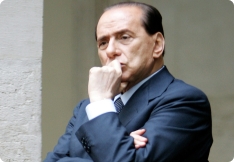 Silvio Berlusconi ha dato libero sfogo alla sua esasperazione, sabato scorso, davanti all’assemblea di Confindustria a Vicenza. Photo AFP-ANDREAS SOLARO