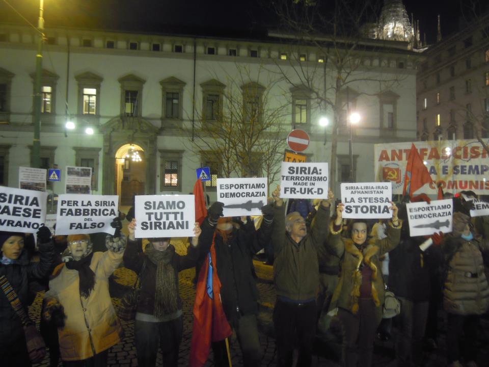 Milano 12 dicembre 2012 contro la guerra in Siria