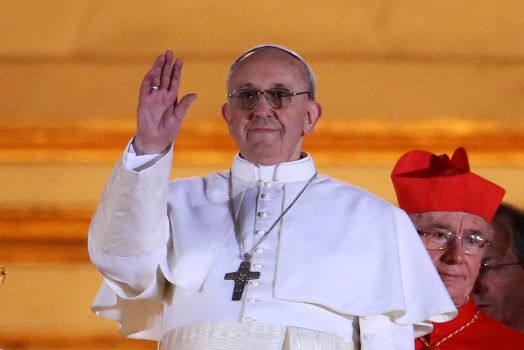 Il cardinale Bergoglio divenuto papa Francesco I
