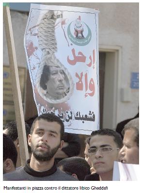 manifestanti anti Gheddafi