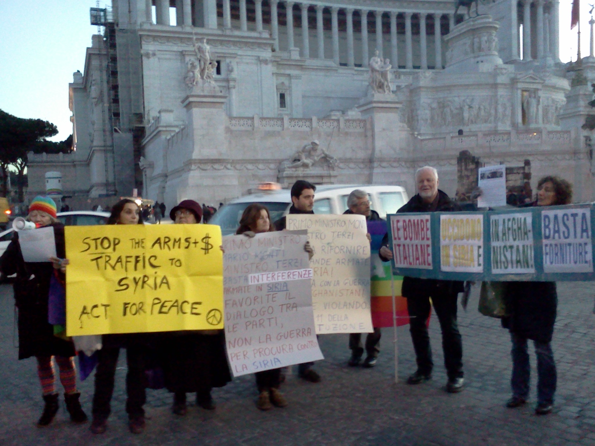 Roma 12 dicembre 2012 contro la guerra in Siria