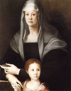 Archivio Giunti  Maria Salviati con il piccolo Cosimo de Medici  1537 circa olio su tavola; 87 x 71  Baltimora, Walters Art Gallery  