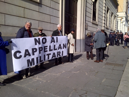 Manifestazione contro i Cappellani Militari di Roma 18/02/2012
