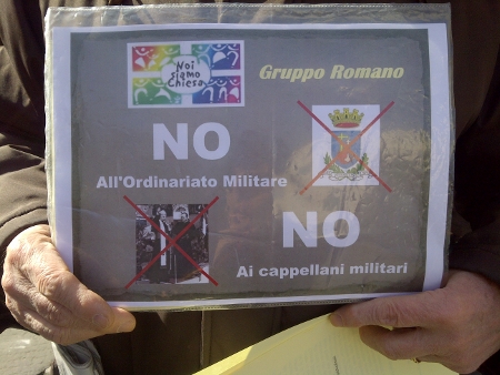 Manifestazione contro i Cappellani Militari di Roma 18/02/2012