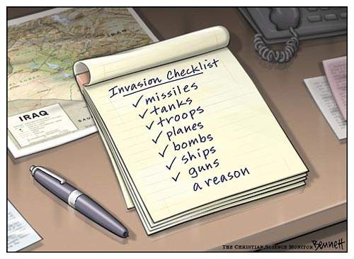 Checklist per la guerra