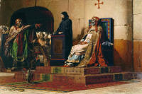 Processo al cadavere del papa Formoso (Le pape Formose et Etienne VII, dipinto di Jean-Paul Laurens, 1870)
